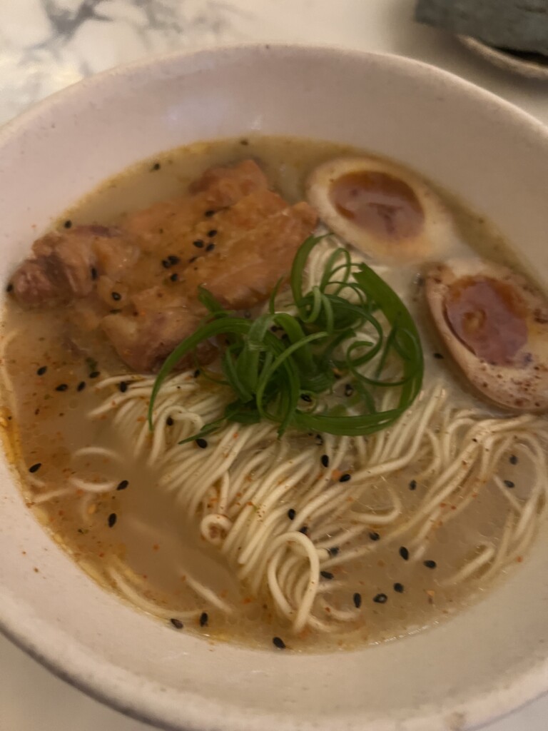 Kinoya Ramen harrods dining hall review Chicken ramen