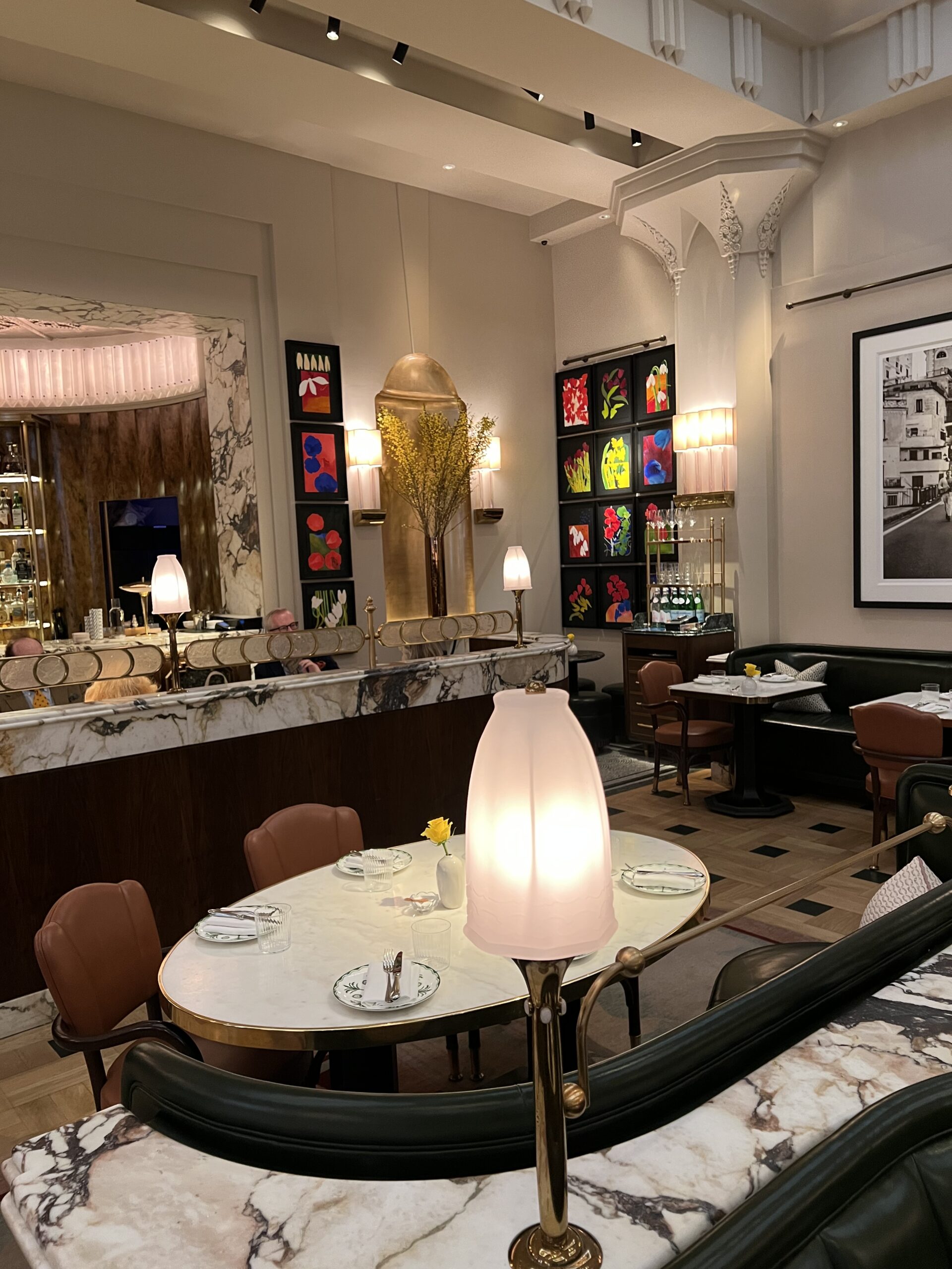 Claridges x DANTE the bar at the restaurant 