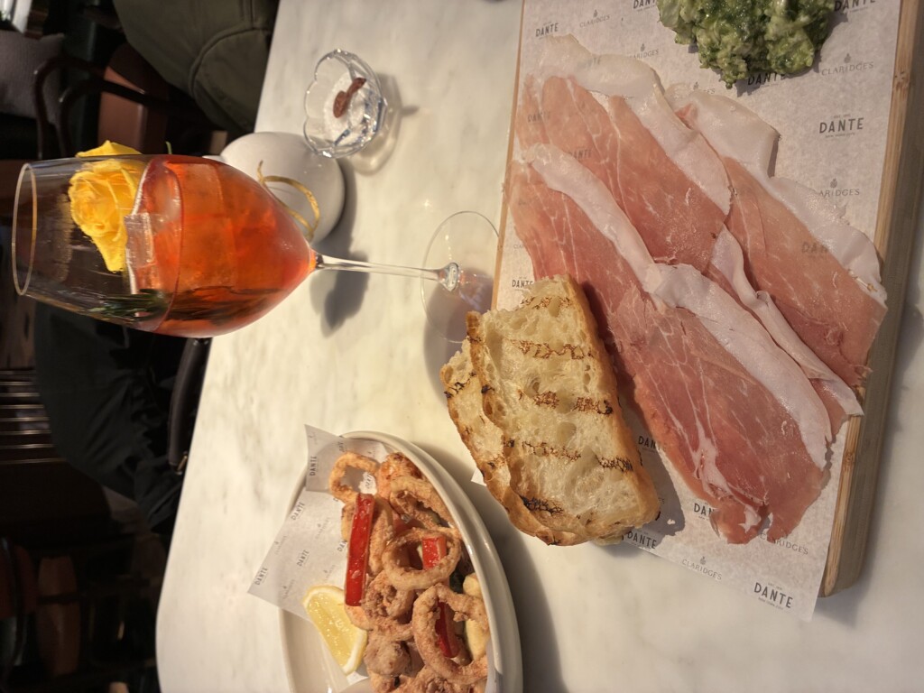 Claridges x DANTE the starters and cocktail 