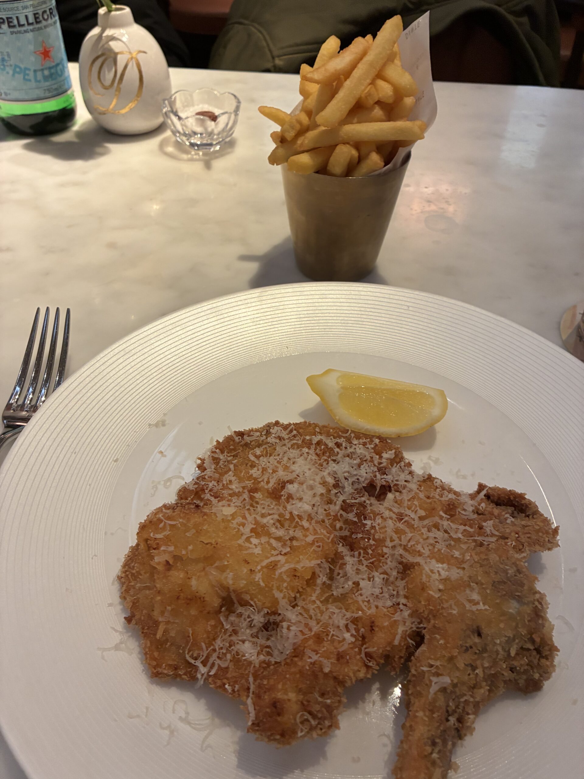 Claridges x DANTE veal milanese 
