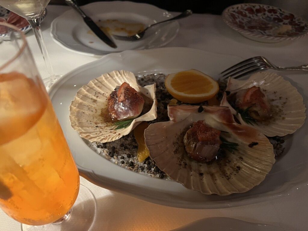 Carbone London - Glamour and Happy Taste buds scallops 