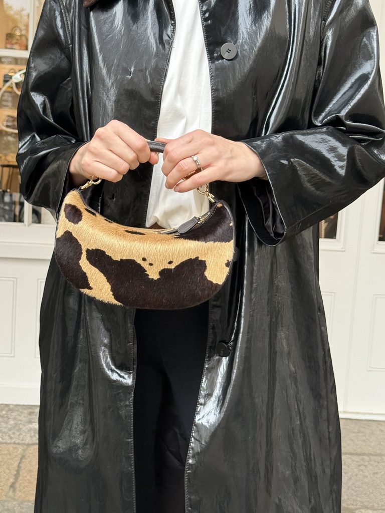 Strathberry bags review - crescent bag in pony skin 
